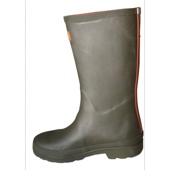 Joules Hunter Green Rain Boots Kids Size 8 - Picture 3 of 7